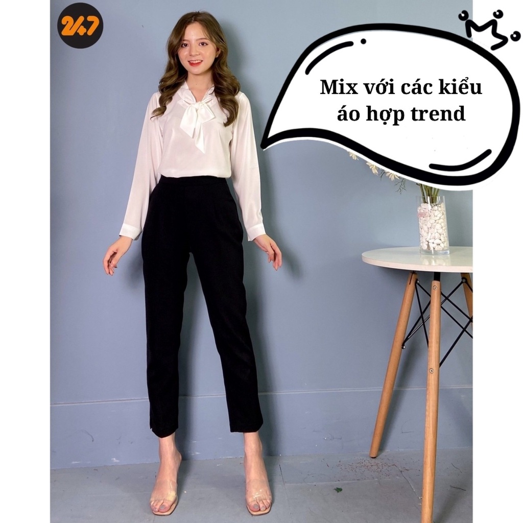 Quần tây xẻ gấu siêu xinh 024
