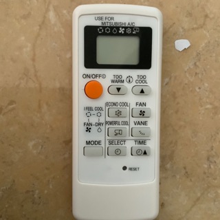 Điều khiển điều hoà Mitsubishi eletric( mặt đen)