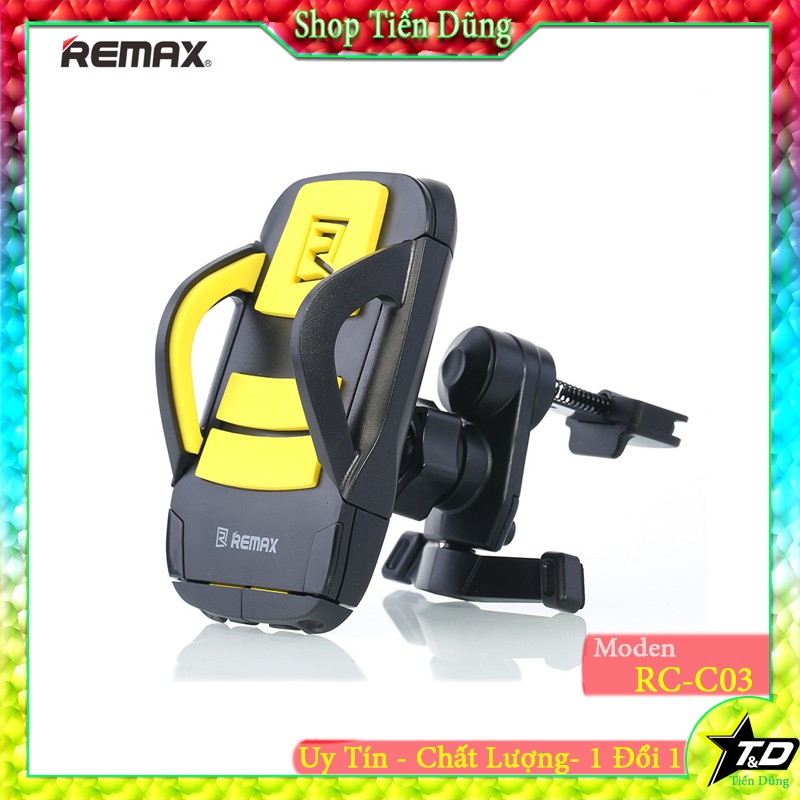 [Mã 2404EL10K giảm 10K đơn 20K] GIÁ ĐỠ ĐIỆN THOẠI REMAX RM C03 CHO OTO phù hợp các điện thoại