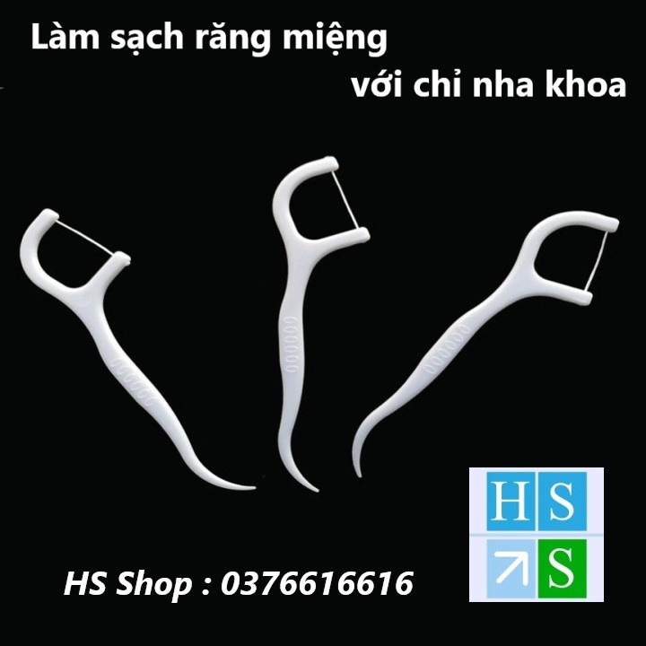 SET 03 HỘP Tăm kẽ chỉ nha khoa tiệt trùng (Hàng cao cấp) - HS Shop Thủ Đức