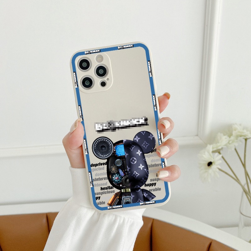 [SIÊU HOT] Ốp lưng iphone cạnh vuông ốp iphone 12 pro max gấu Be@rBrick 6/6plus/7plus/8/x/xsmax/11promax/12pro/11 e91