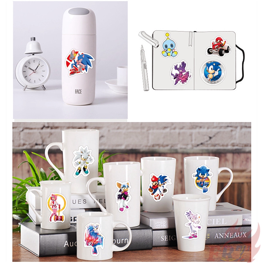 ❉ Sonic The Hedgehog Series 01 - Games Stickers ❉ 50Pcs/Set Sonikku za Hejjihoggu Fashion Mixed DIY Decals Doodle Stickers