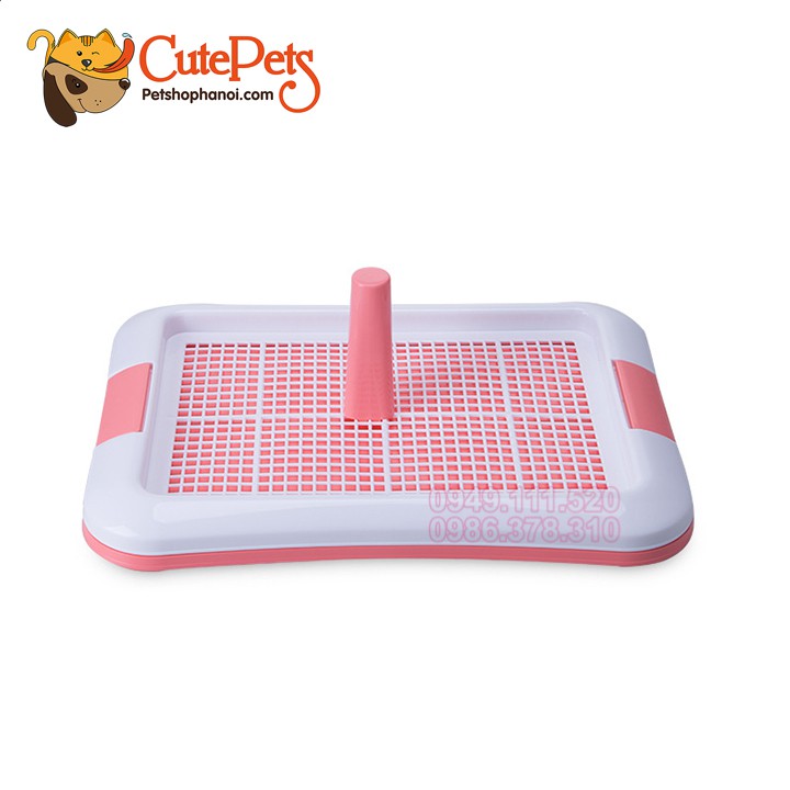 Khay vệ sinh cho chó Size Nhỏ 46x34x5cm có cọc - CutePets