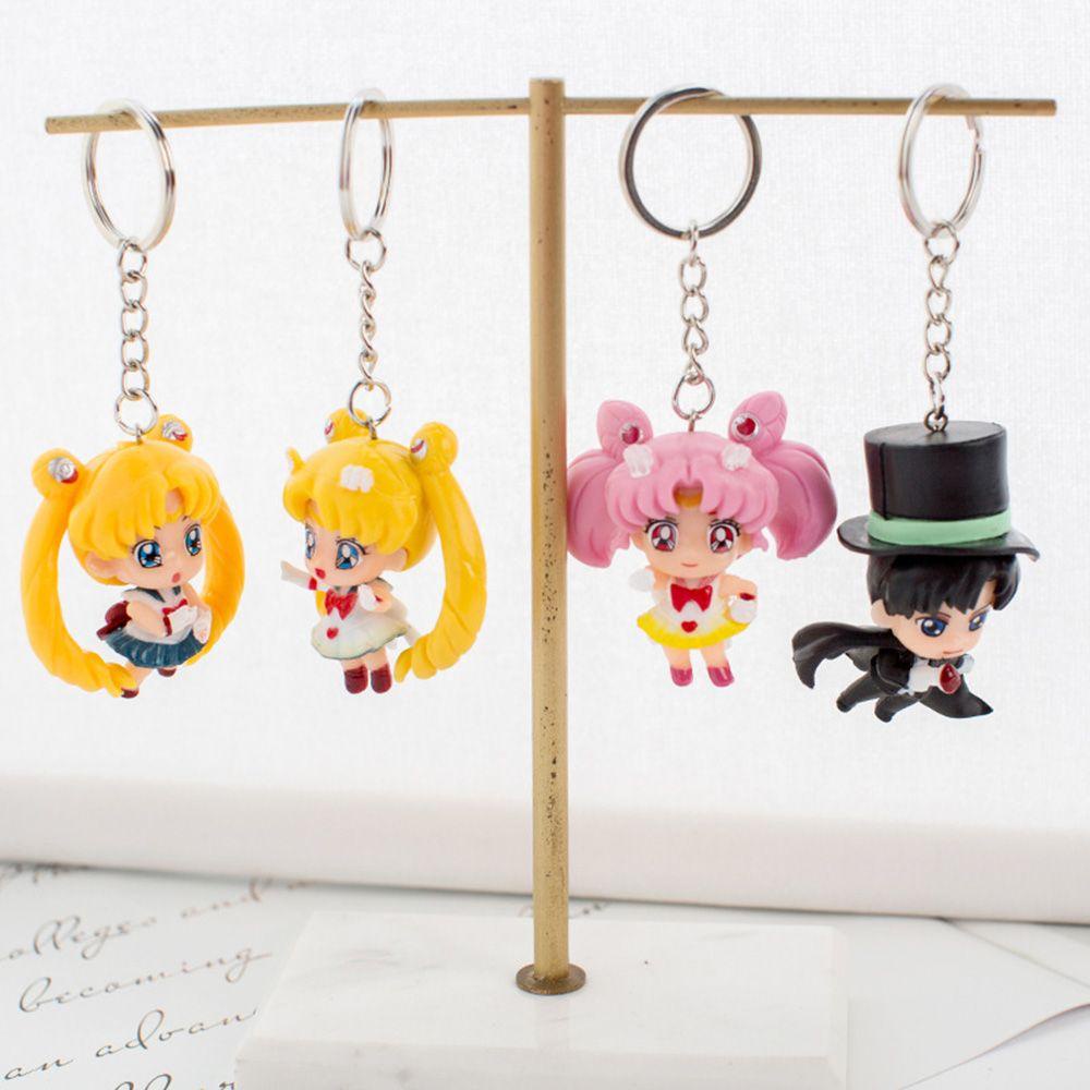 Btlimer 1 Móc Khóa Thủy Thủ Mặt Trăng Với Vòng Sắt Trang Trí Ba Lô