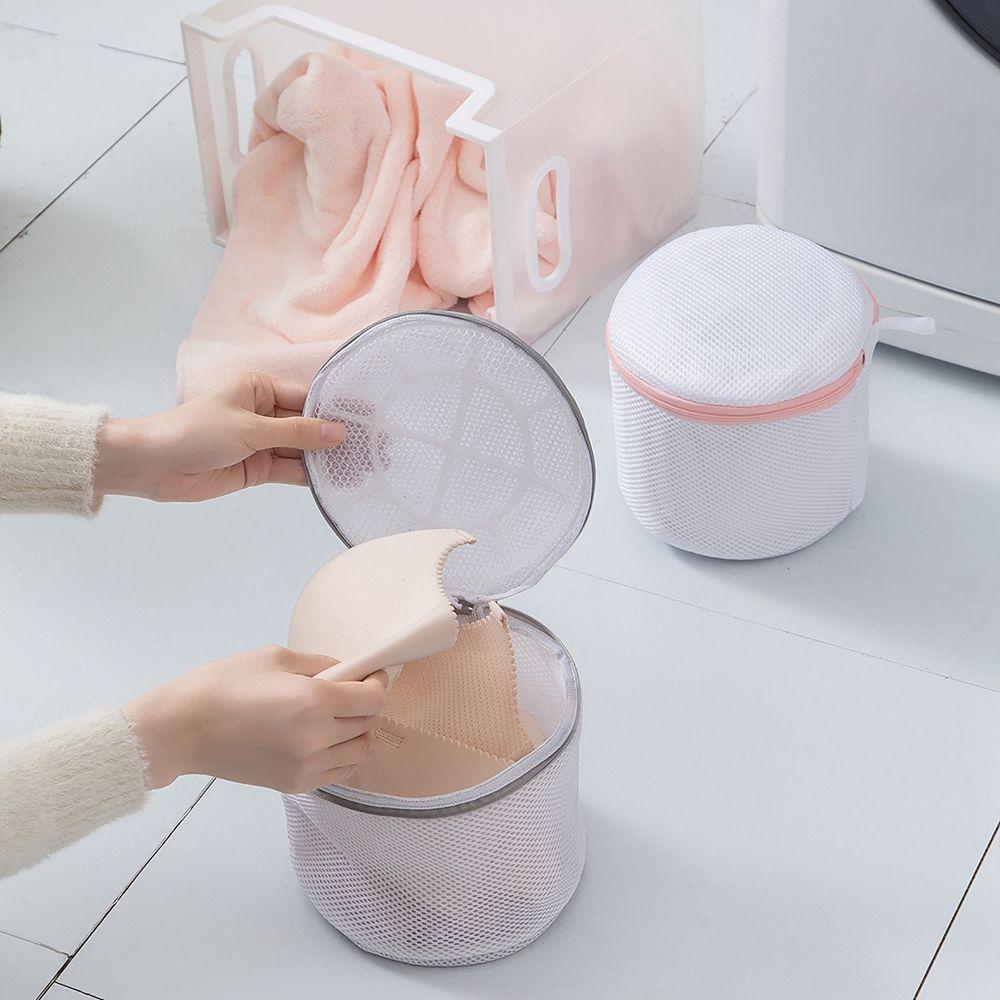 AROMA Túi Lưới Giặt Đồ Lót Bằng Polyester Có Khóa Kéo Có Thể Tái Sử Dụng