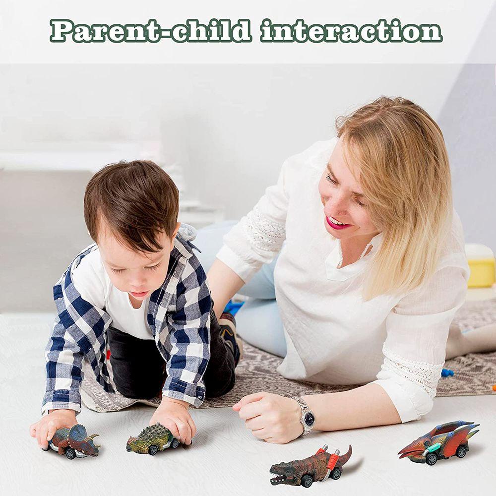 Norman 1 Mô Hình Đồ Chơi Khủng Long Kéo Lưng Bốn Bánh Xe Dành Cho Trẻ