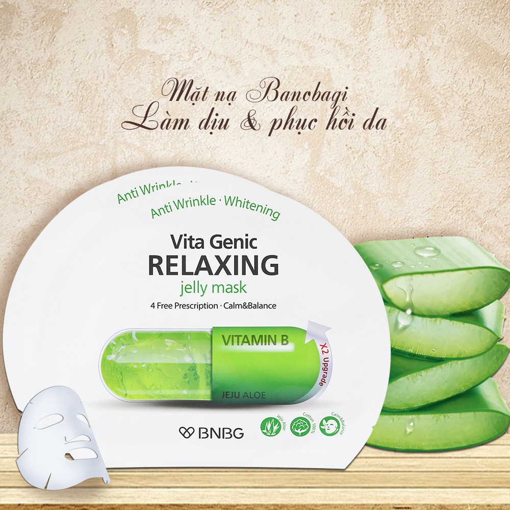 Mặt nạ giúp thư giãn phục hồi da mệt mỏi BNBG Vita Genic Relaxing Mask Vitamin B