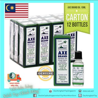 Dầu Gió Trắng Cây Búa 🇲🇾MALAYSIA🇲🇾Dầu Nóng Xoa Bóp Hỗ Trợ Xương Khớp AXE BRAND CHÍNH HÃNG [SỈ 12x10ml]