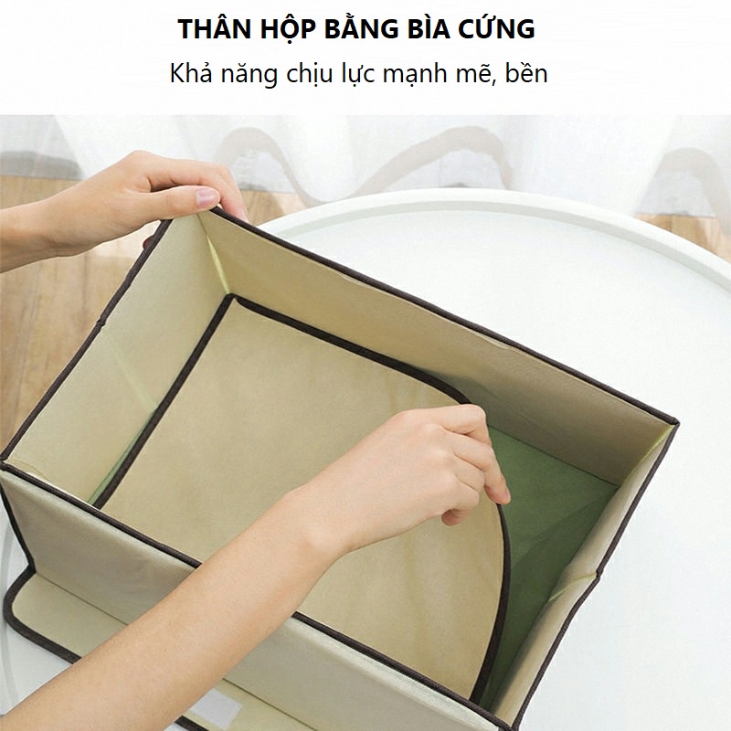 Hộp đựng quần áo, chăn màn đồ chơi đa năng, thùng vải đựng đồ gấp gọn tiện lợi