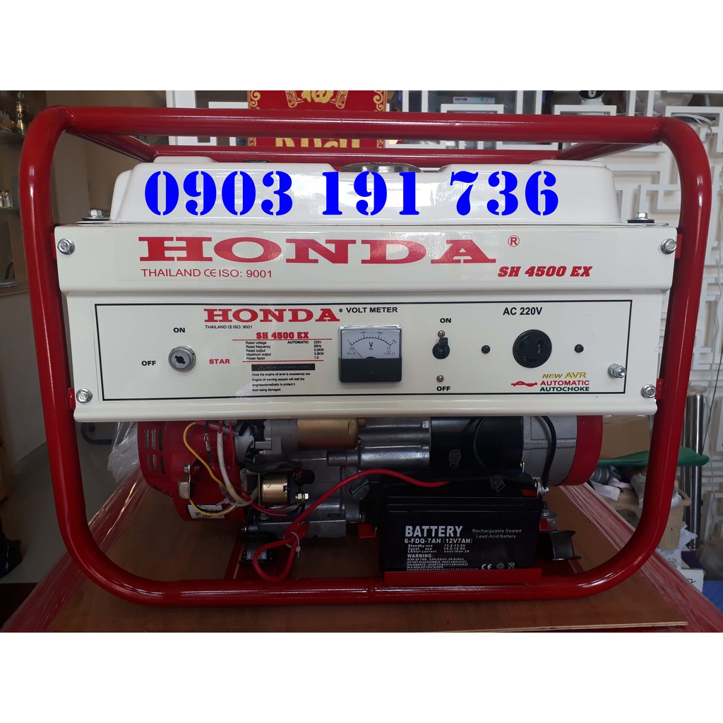 Máy phát điện Honda SH 4500 EX chính hãng Thái Lan - Máy phát điện giá rẻ chất lượng cao