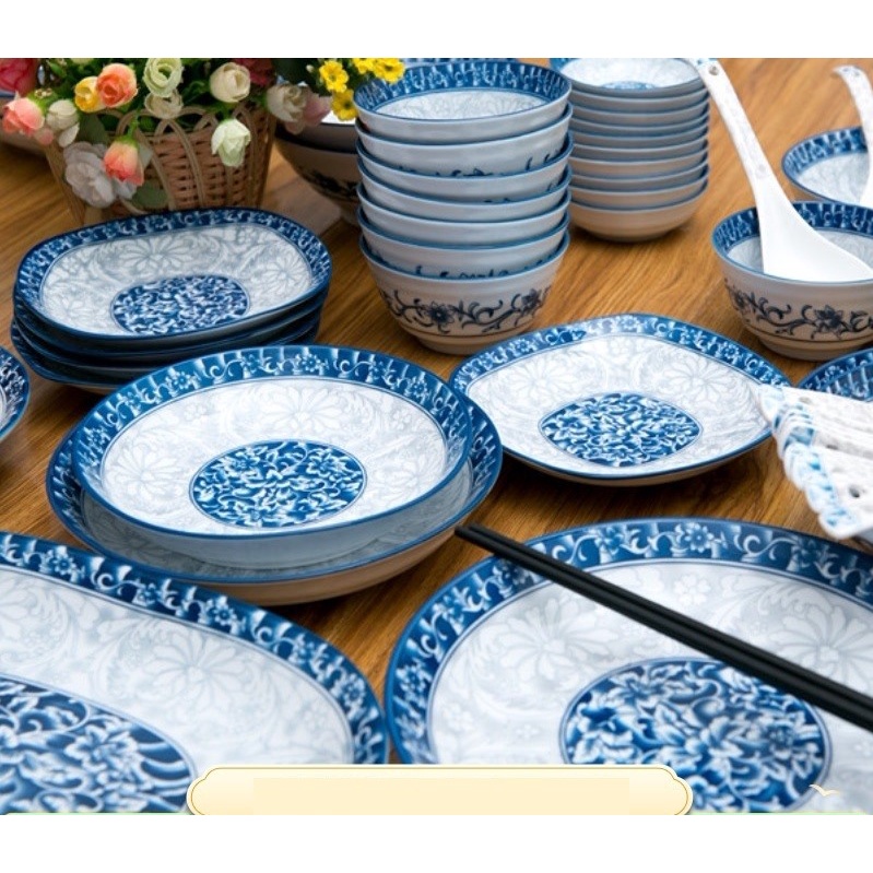 Bộ bát đĩa nhiều người nổi tiếng dùng - cầm nặng, chắc tay, dày dặn Decor - OHOHO HOME