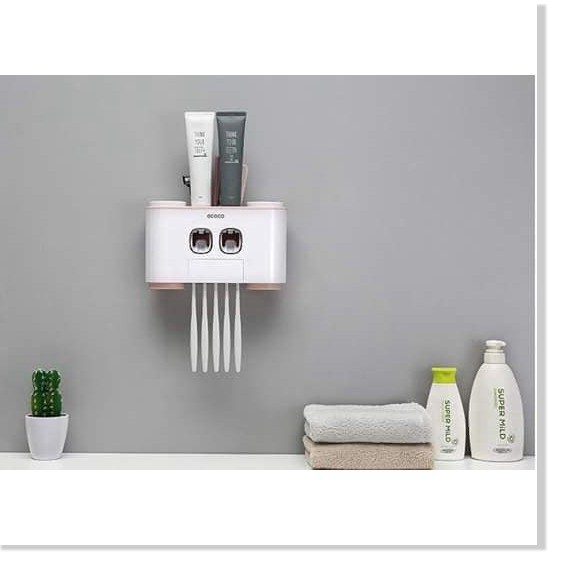 Bộ nhả kem đánh răng Ecoco cao cấp kèm 4 cốc