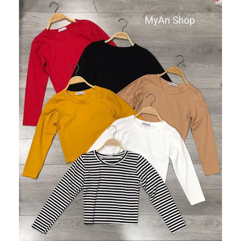 ÁO THUN BODY CROPTOP DÀI TAY