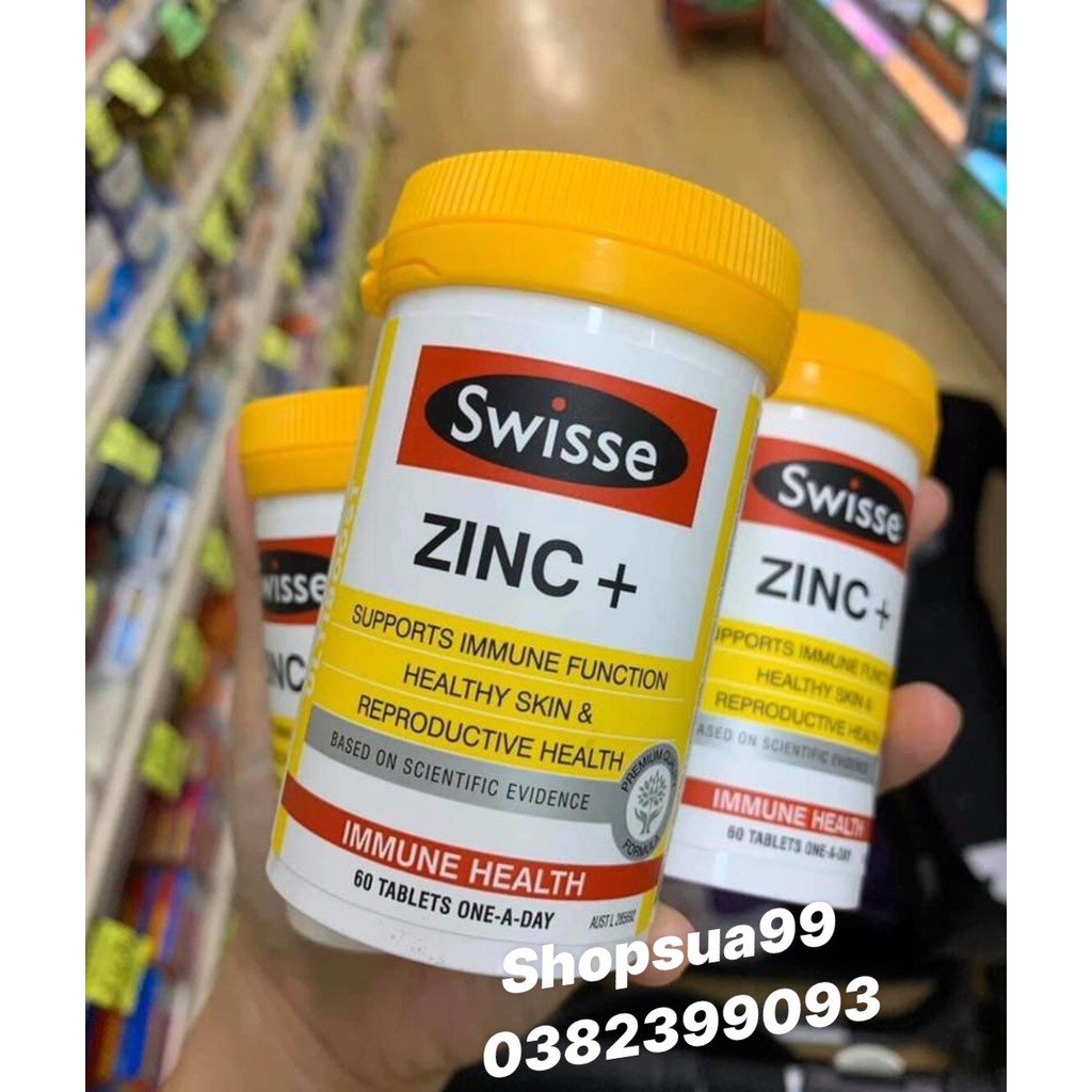 KẼM ZINC SWISSE ÚC 60 viên