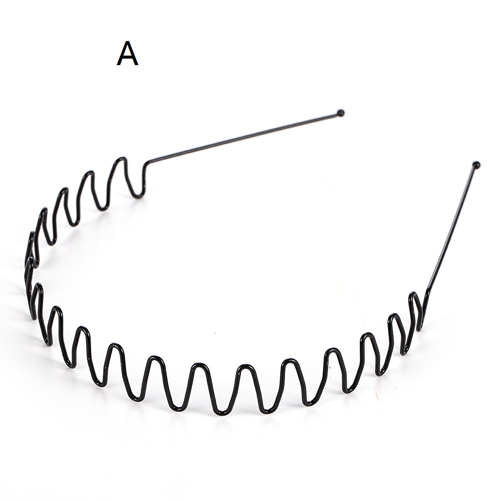 Băng đô cài tóc chơi thể thao bằng kim loại đơn giản cho nam &amp; nữ