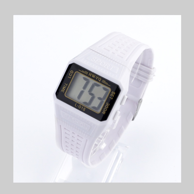 LWCC T01 Đồng hồ kỹ thuật số thời trang mặt vuông cổ điển cho unisex