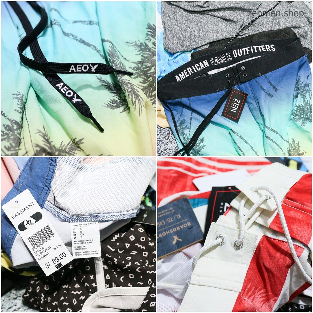 Quần Short Nam Đi Biển American Eagle Xuất Dư Xịn