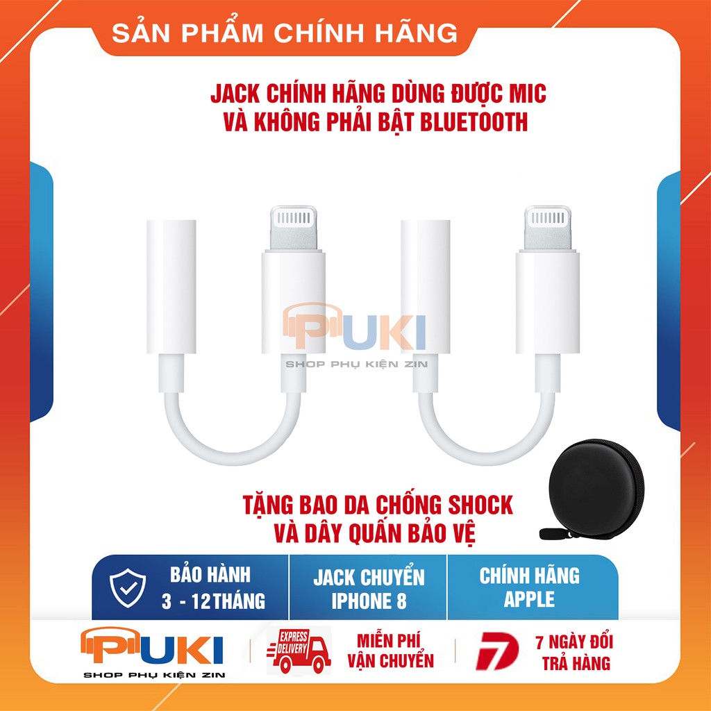 Cáp chuyển đổi cổng Lightning iPhone sang jack tai nghe 3.5 mm - Hàng Chính Hãng Apple