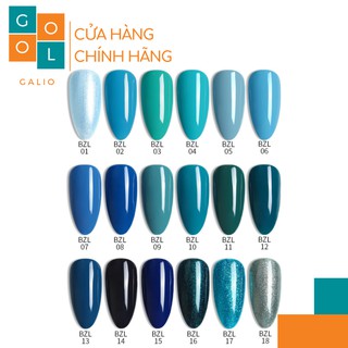 Sơn gel AS màu Queen Blue - Mã BZL chai 15ml [CHÍNH HÃNG]