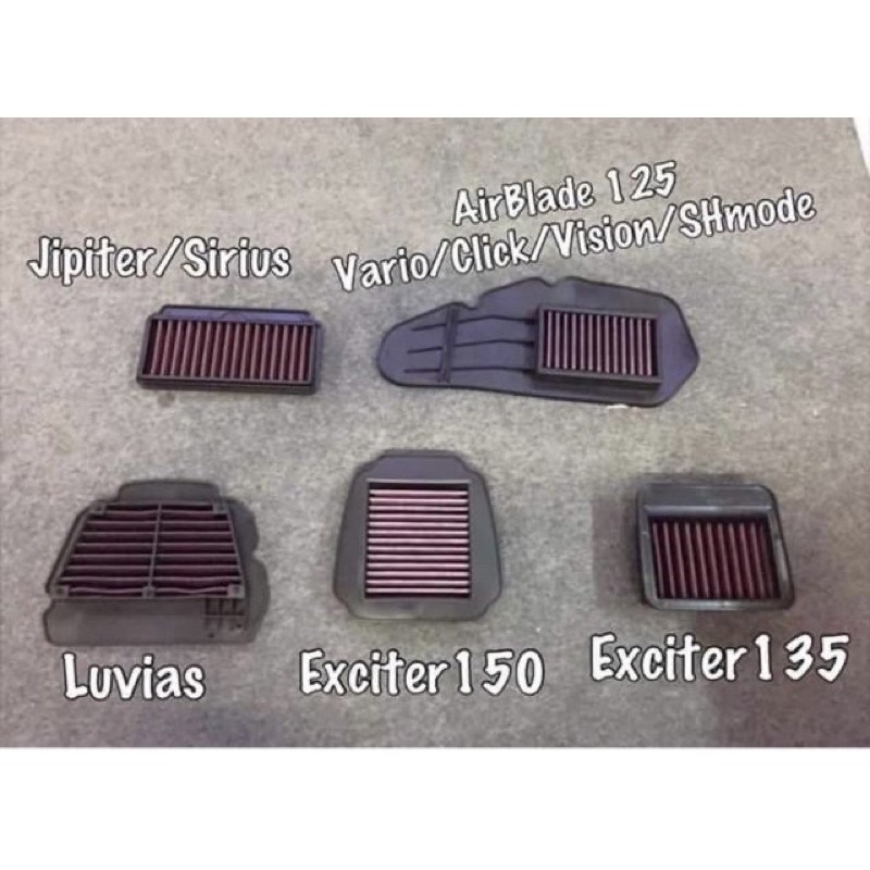 LỌC GIÓ ĐỘ EXITER SIRIUS NVX155 FZ150 R15 R3 r25-r3TFX R25 yamaha