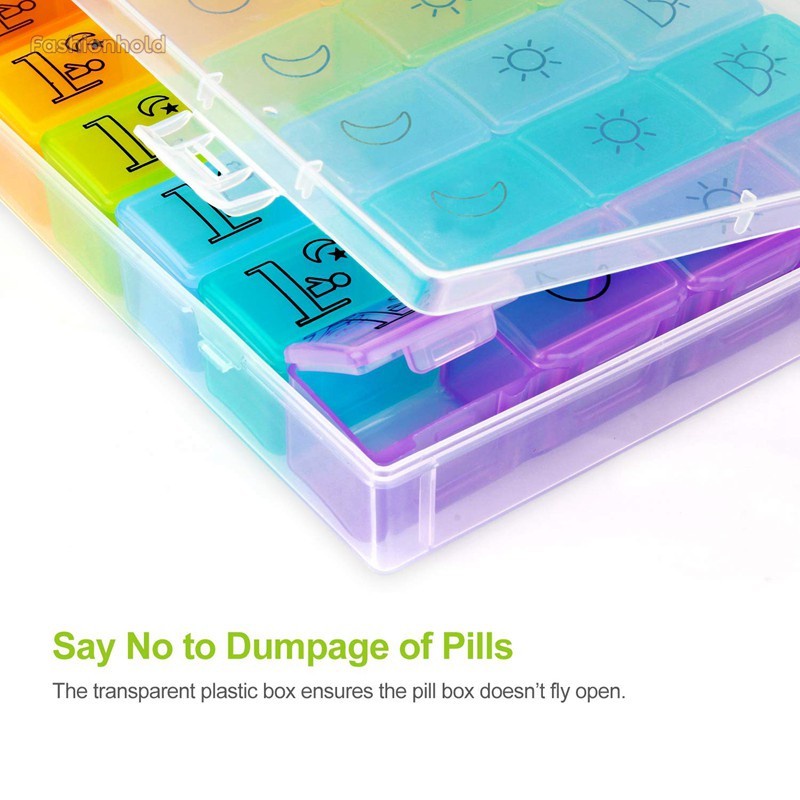 Hộp Đựng Thuốc 7 Ngày / 4 Thời Gian Tiện Lợi | BigBuy360 - bigbuy360.vn