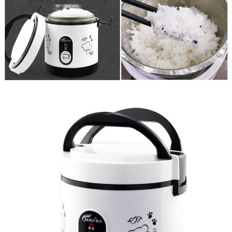 Nồi cơm điện mini 1.2L Kenly B12 nấu cơm hâm nóng nấu cháo hầm xương