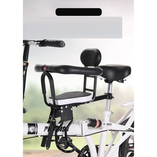 Ghế ngồi cho bé gắn phía trước xe đạp, tháo lắp nhanh và có thể gấp gọn