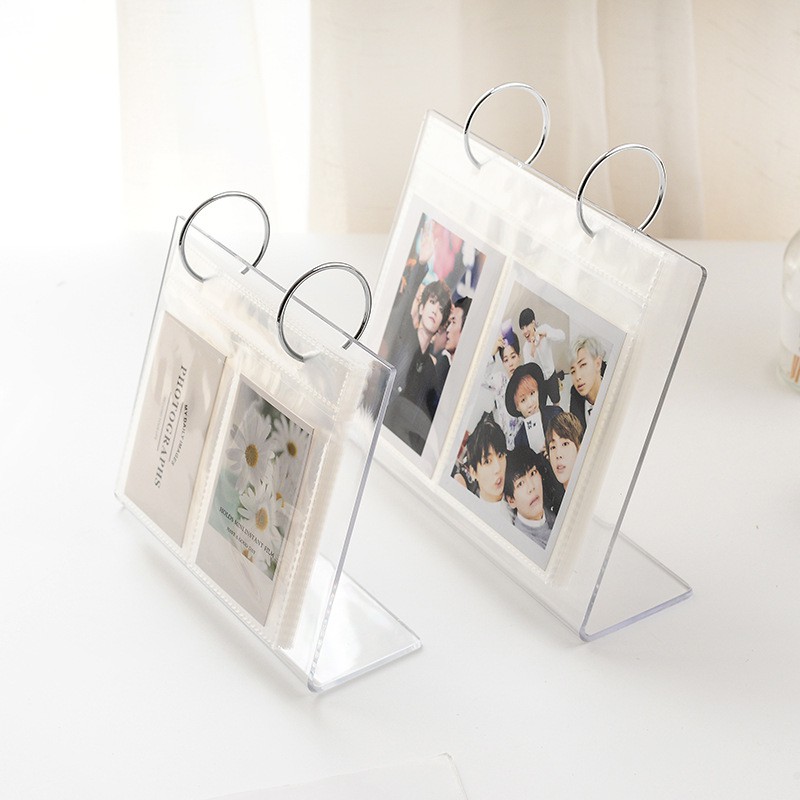 [Mã LIFEXANH03 giảm 10% đơn 500K] Album ảnh instax polaroid để bàn trong suốt đẹp đựng ảnh 7x10 (6x9), 9x13, 10x15