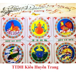 Bộ đồ chơi bầu cua xúc xắc đá kèm hộp lắc