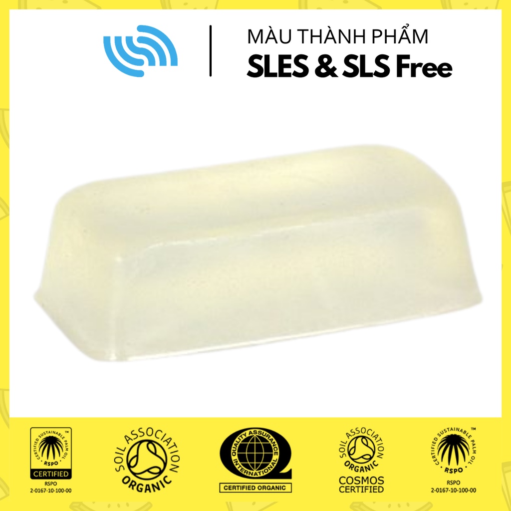 [SAMPLE 100GR] Phôi xà phòng Stephenson hữu cơ của Anh ✅ [SLS FREE] 🧽EU/ORGANIC🧽 Phôi xà phòng giàu Glycerin.