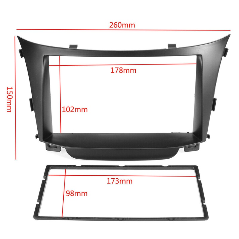 1 Bộ Khung Bảng Điều Khiển Radio 2 Din Cho Hyundai I30 2012-2016