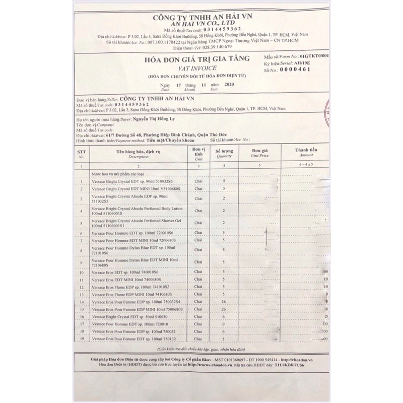 Nước hoa nam Versace Pour Homme For Men EDT | Thế Giới Skin Care