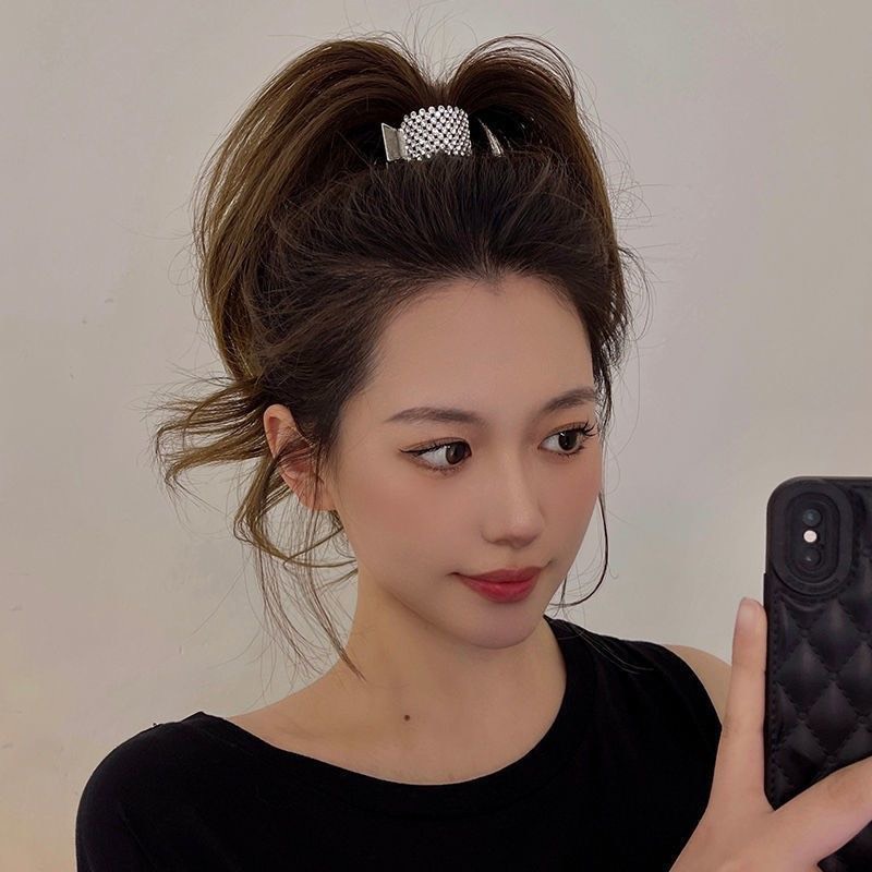 Kẹp Tóc Tạo Kiểu Đuôi Ngựa Phong Cách Hàn Quốc Thời Trang ( Dạng Tròn )