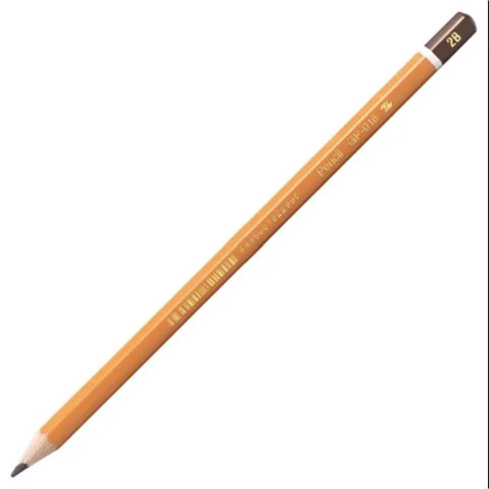 Chính Hãng] Bút chì gỗ Thiên Long GP-018, Độ cứng 2B (Hộp 10 cây)