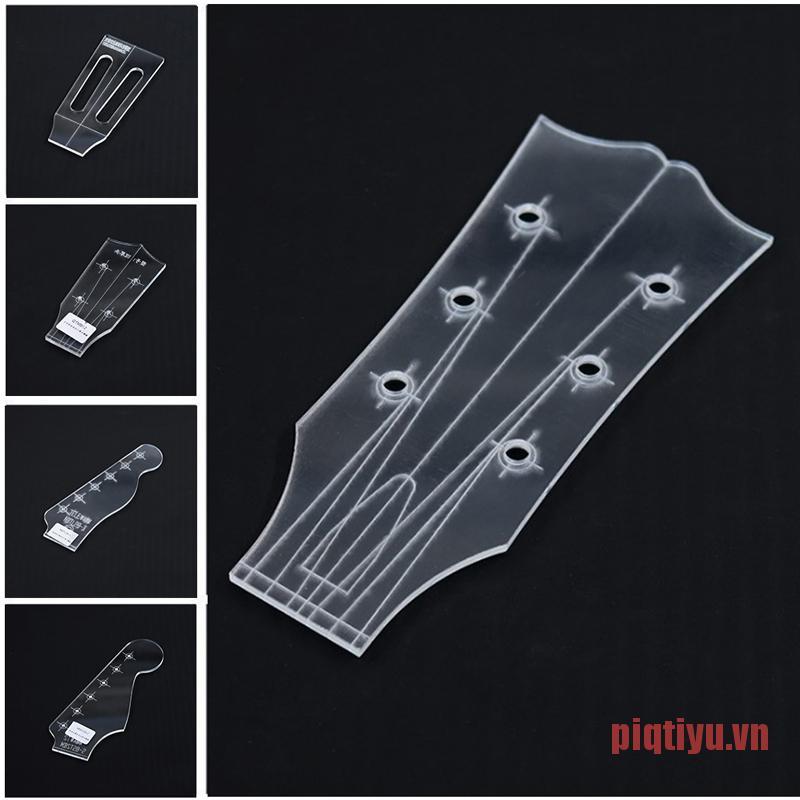 PiqtiYU Guitar Head Template Ukulele Transparent Acrylic Template Guitar Making Mo