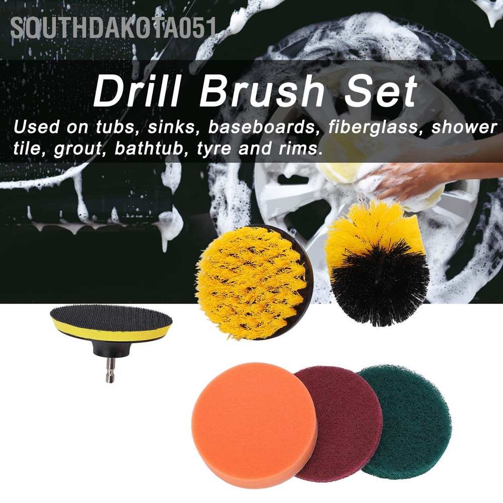 Đầu cọ gắn máy khoan vệ sinh xe hơi tiện lợi