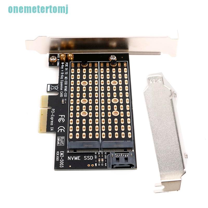 【ter】PCIE to M.2 Adapter SATA M.2 SSD PCIE Adapter NVME/M2 PCIE Adapter M Key +B Key