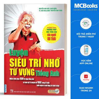 Sách - Luyện Siêu Trí Nhớ Từ Vựng Tiếng Anh Cho Người Mất Gốc - Học Kèm App Online