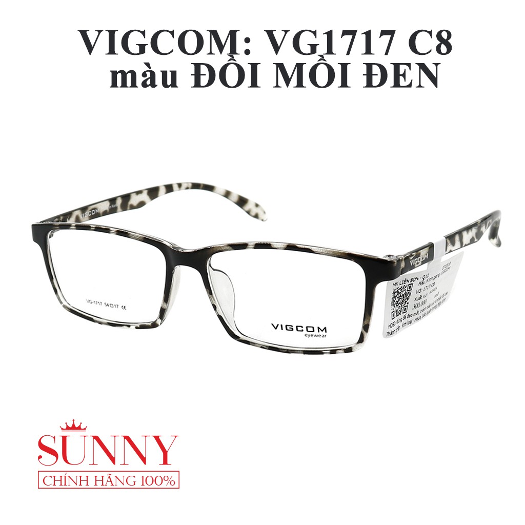 Gọng kính VIGCOM VG1717 phần 1, sp chính hãng, bảo hành toàn quốc