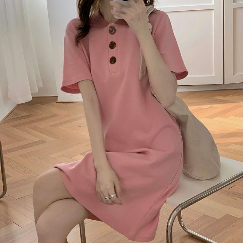 [ORDER] Váy polo form freesize có cổ 2 màu Blackpink