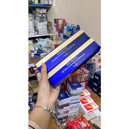 Kem chống nhăn vùng cổ Shiseido Revital Wrinklelift Retino Science Lotion AA  - Japan - Chai