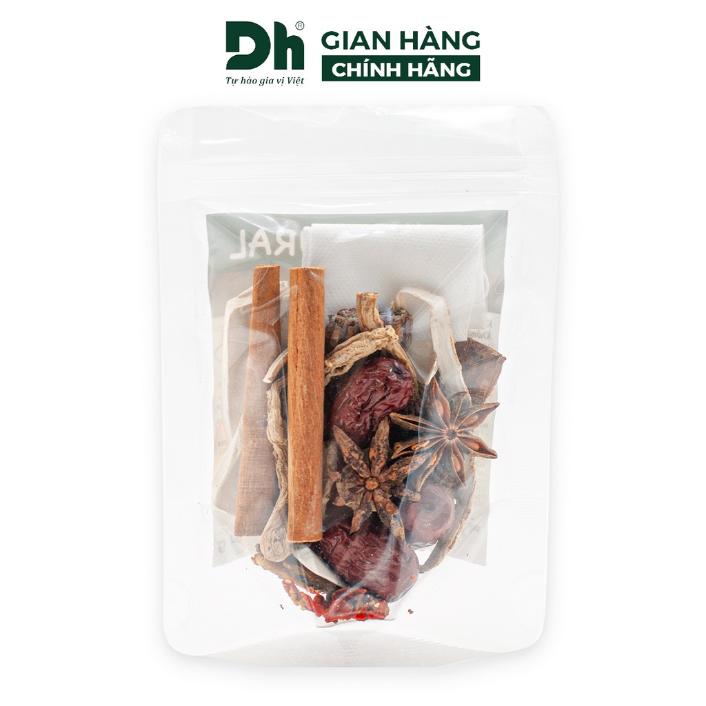 Gia vị lẩu dê bò Natural DH Foods nêm sẵn thành phần tự nhiên gói 64gr - DHGVT99