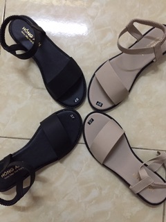 Sandal da lỳ quai ngang