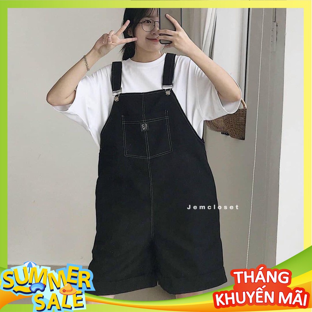 Quần Nữ❤️Quần Yếm Nữ❤️Chất tuyết mưa dập chỉ nổi-Dáng rộng- Form thoải mái cực kỳ cá tính - QY01 | BigBuy360 - bigbuy360.vn