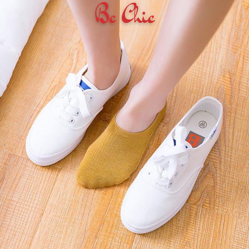 Tất Nữ , Tất thuyền cổ ngắn mùa hè tiện lợi ❤️ Tất Cotton trơn chống trượt cho nữ mã PKT434 BC_CHIC LINGERIE