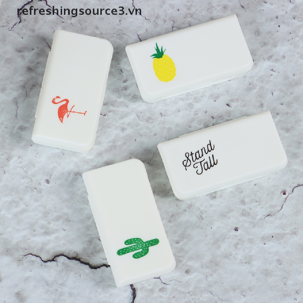 [Hàng mới về] Hộp đựng thuốc mini 3 ngăn tiện lợi cho gia đình