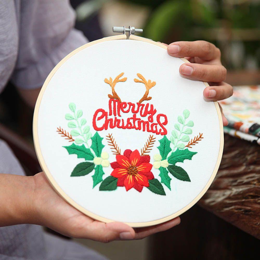 Khung Thêu Thủ Công Hình Hoa Nghệ Thuật DIY