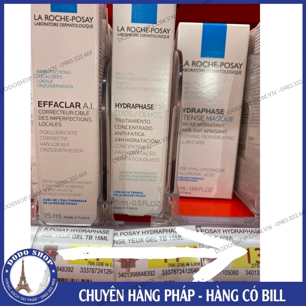 Kem dưỡng mắt La Roche posay Hydraphase intense Yeux 15ml giúp giảm thâm và bọng mắt - laroche posay