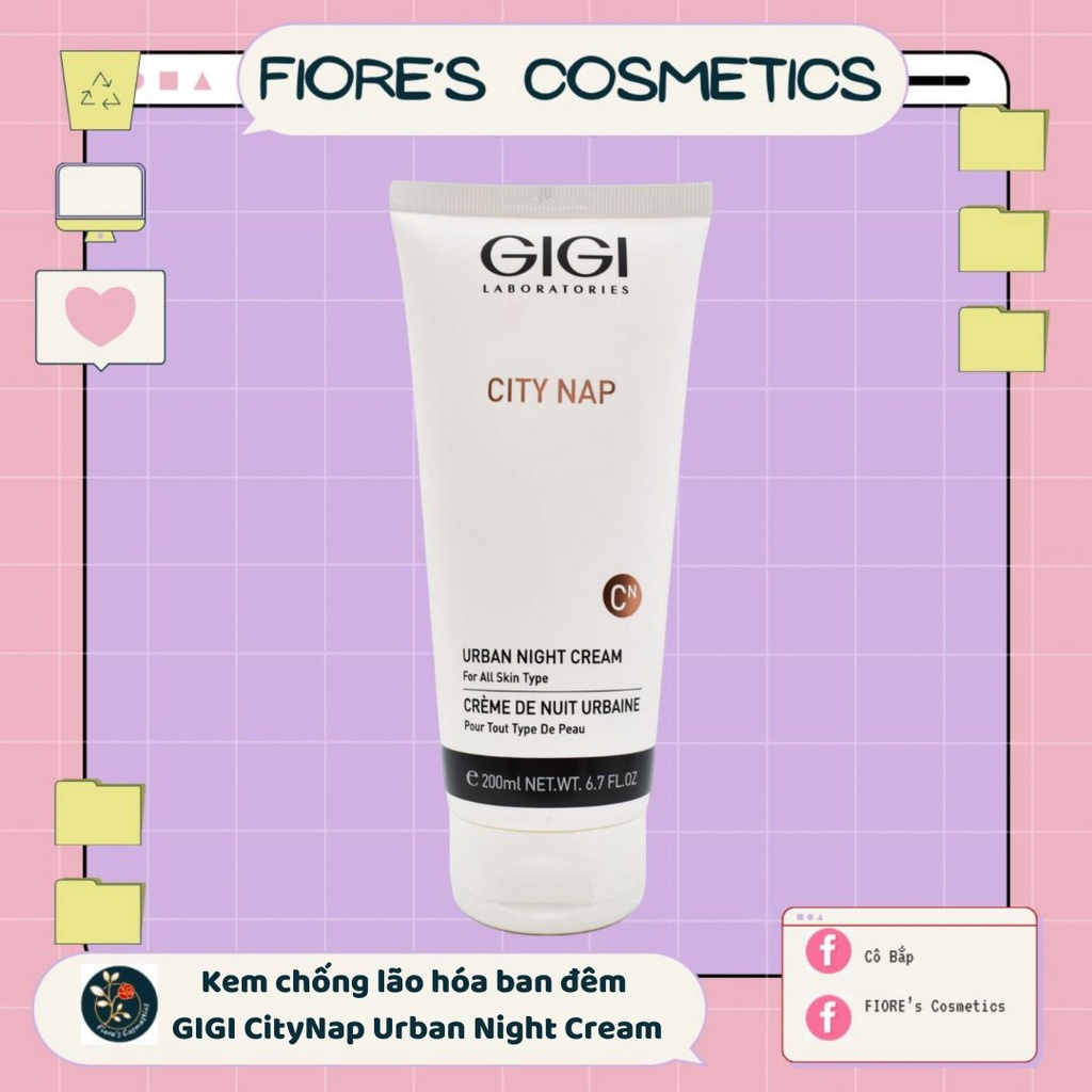Kem dưỡng đêm Gigi city nap Urban Night Cream