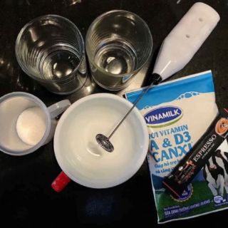 Cây khoáy cà phê bọt biển/đánh trứng mini